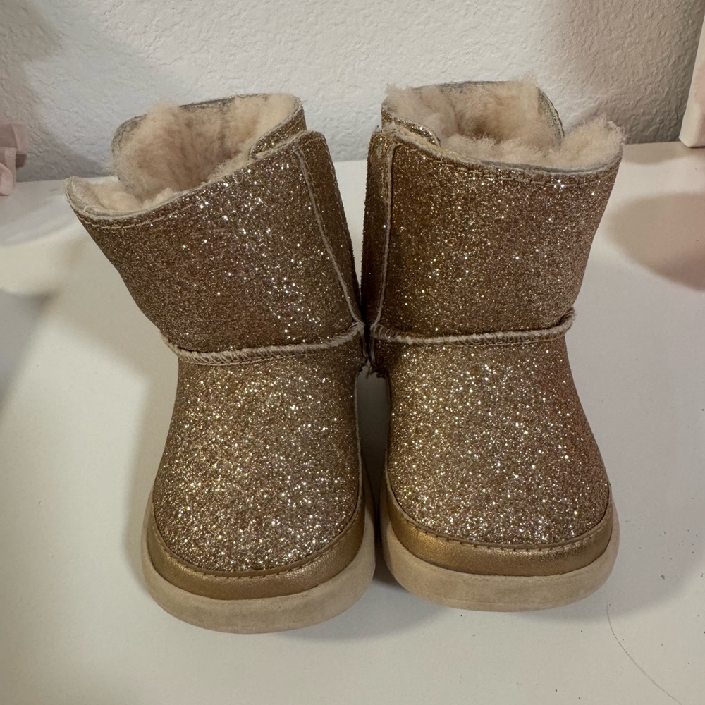 UGG Baby Glittery Gold Boots